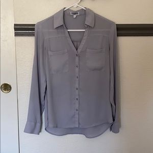 Express Gray Blouse